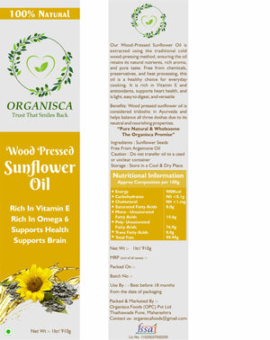 Wood Pressed Sunflower Oil