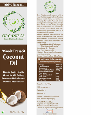 Wood Pressed Coconut Oil