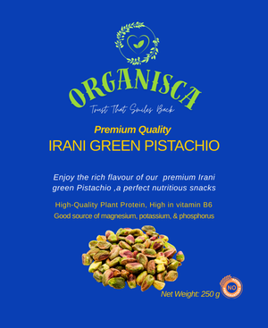 Irani Green Pistachio Unsalted (250g)