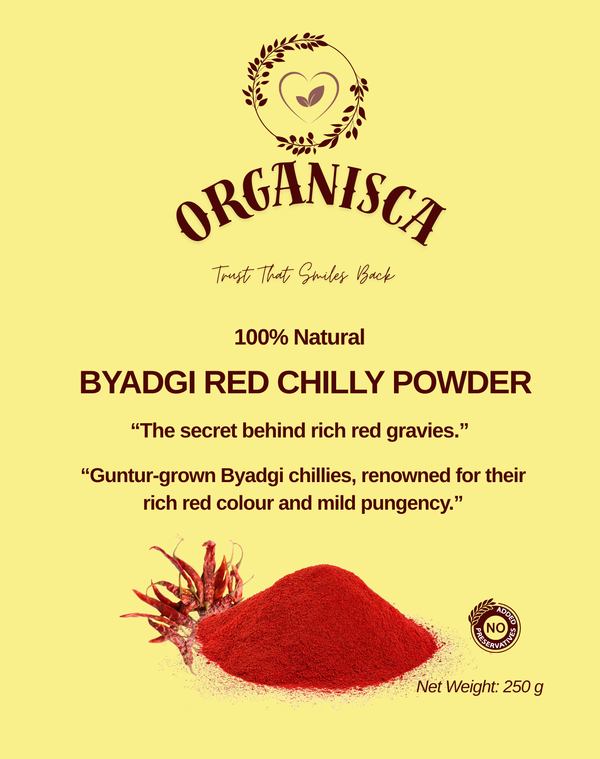 Byadgi Red Chilly Powder Less Spicy 250g pack